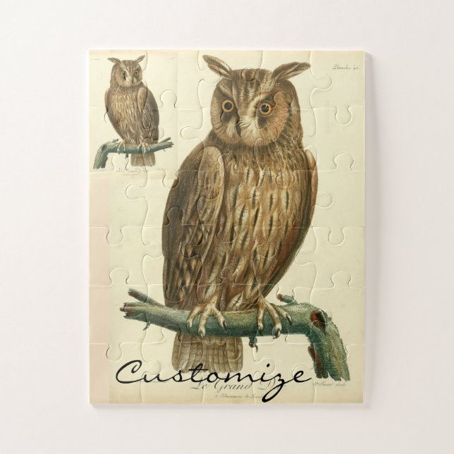 Great Horned Owl Thunder_Cove Jigsaw Puzzle (Vertical)