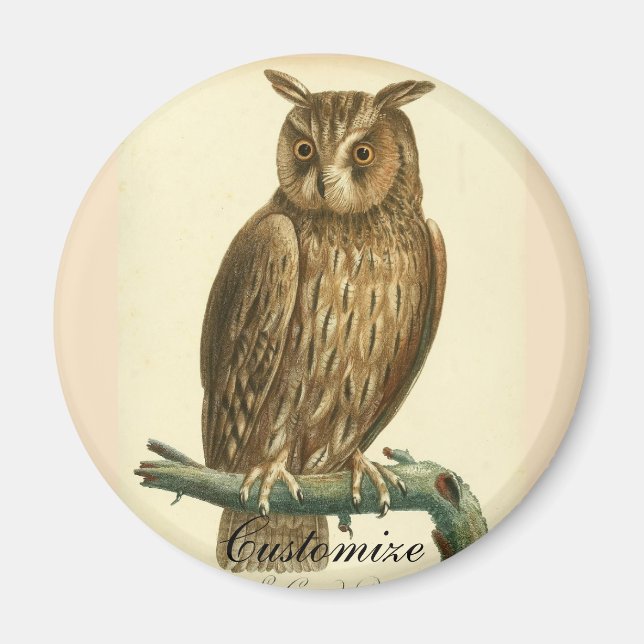 Great Horned Owl Thunder_Cove Magnet (Front)