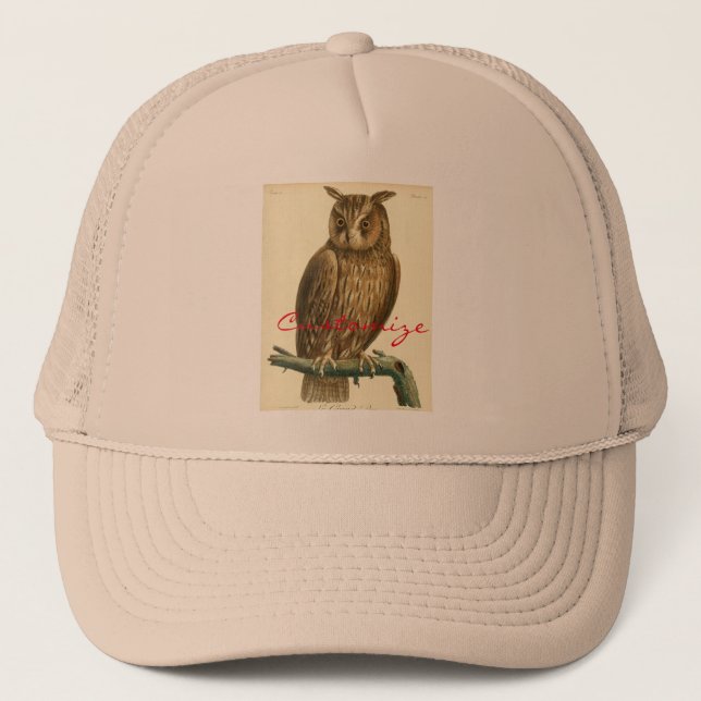 Great Horned Owl Thunder_Cove Trucker Hat (Front)
