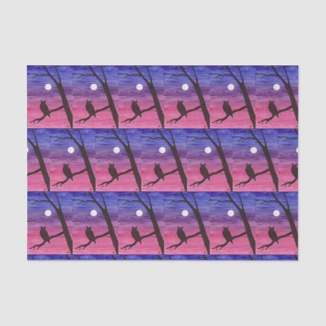 Great Horned Owl Tissue Paper (Front)