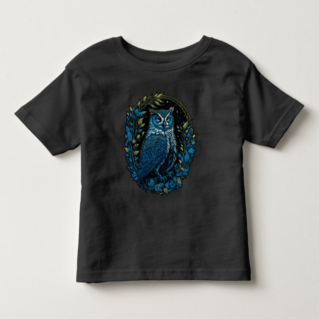 Great Horned Owl Toddler T-Shirt (Front)