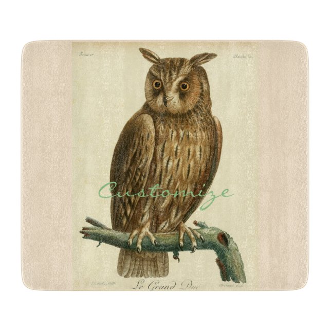 Great Horned OwlThunder_Cove Cutting Board (Front)