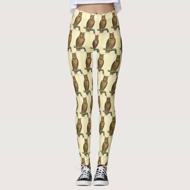 Great Horned OwlThunder_Cove Leggings (Front)