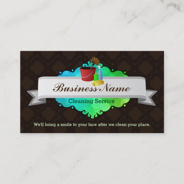 Great House cleaning business cards (Front)
