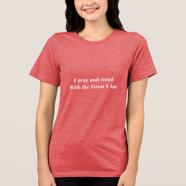Great I Am T-shirt Tri-Blend Shirt (Front)