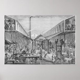 Great industries, workshops of construction poster