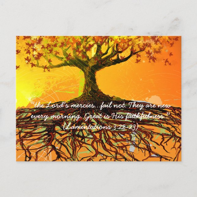 Great Is His Faithfulness Postcard (Front)