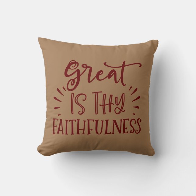 Great Is Thy Faithfulness Cushion (Front)