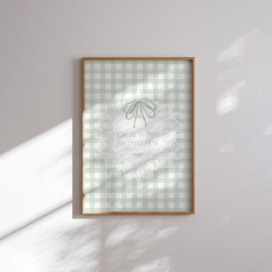 Great Is Thy Faithfulness Hymn Wall Art poster