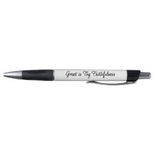 Great is Thy Faithfulness Ink Pen Script
