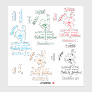 Great is thy faithfulness Personalised Name Set