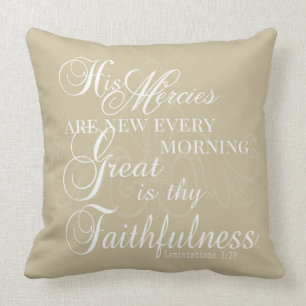 Great is Thy Faithfulness Pillow