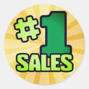 Great job #1 sales employee recognition stickers