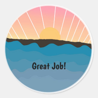 Great Job Classic Round Sticker