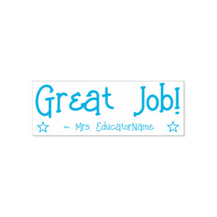 "Great Job!" Instructor Rubber Stamp