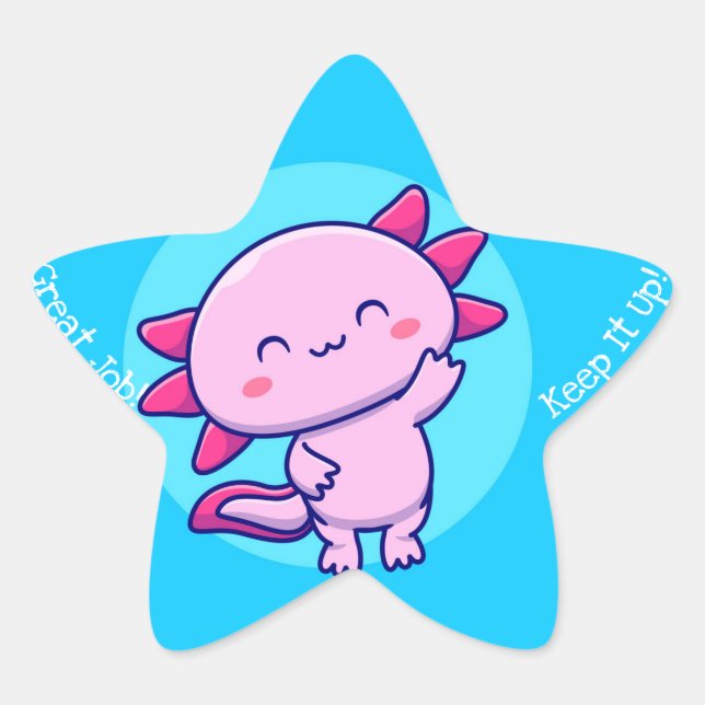Great Job Kawaii Star Sticker (Front)