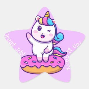 Great Job Kawaii Star Sticker