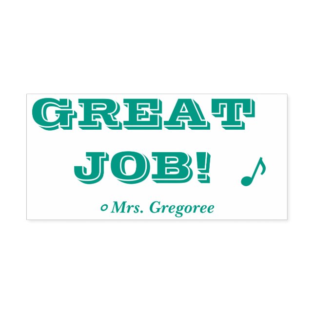 "GREAT JOB!" Marking Rubber Stamp (Design)