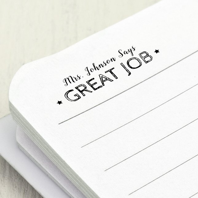 Great Job | Personalised Teachers Self-inking Stamp (Great Job | Personalized Teachers Self-inking Stamp)