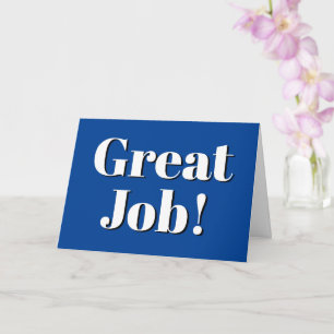 Great job thank you card for employee or co worker