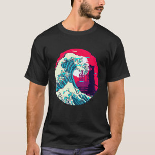 Great Kanagawa Wave Japanese Samurai Aesthetic Vap T-Shirt