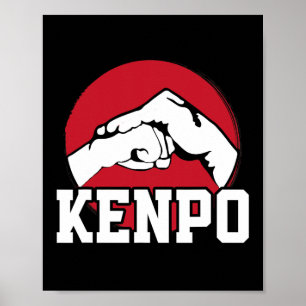 Great Kenpo Karate Fist Design Japanese Martial Ar Poster