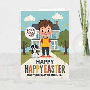 Great Kid Happy Easter Card