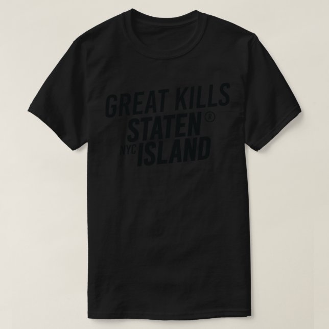 Great Kills Staten Island New York City Modern Cur T-Shirt (Design Front)
