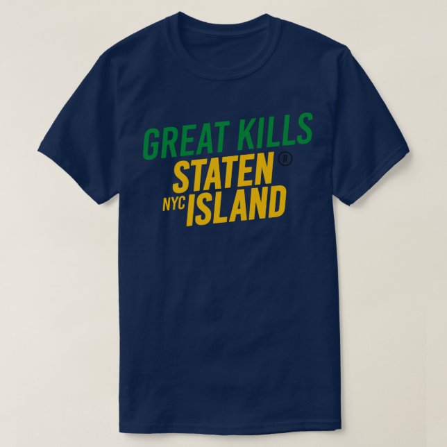 Great Kills Staten Island New York City Modern Cur T-Shirt (Design Front)
