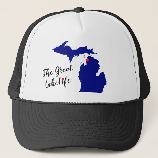 Great Lake Michigan Trucker Hat (Front)