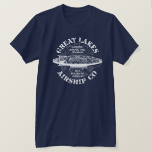 Great Lakes Airship Cruise Dark Mens T Shirt