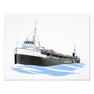 Great Lakes auto carrier Canopus Photo Print