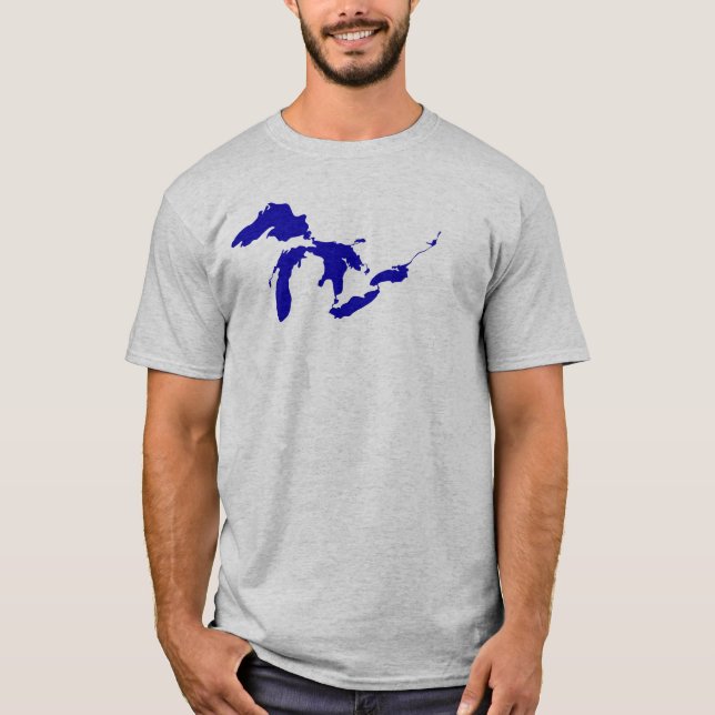 Great Lakes Blue T-Shirt (Front)