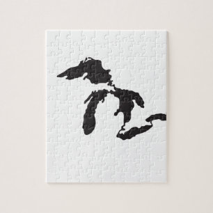 Great Lakes Custom Illustration Jigsaw Puzzle