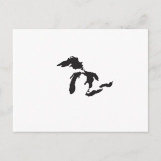 Great Lakes Custom Illustration Postcard