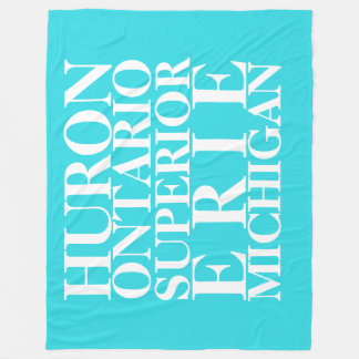 Great Lakes Fleece Blanket, Large Blanket