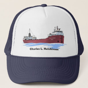 Great Lakes freighter Charles L. Hutchinson Trucker Hat
