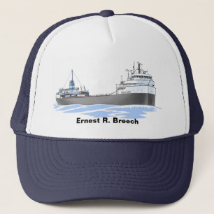 Great Lakes Freighter Ernest R. Breech Trucker Hat