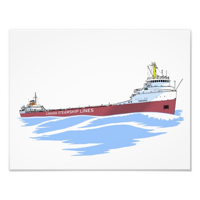 Great Lakes freighter Frontenac (CSL) Photo Print (Front)