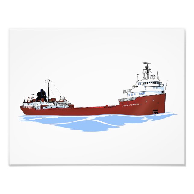 Great Lakes freighter Joseph H. Thompson Photo Print (Front)