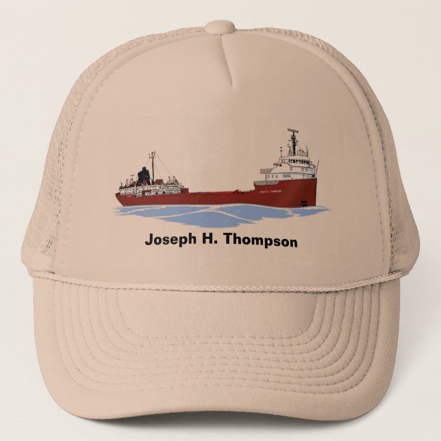 Great Lakes Freighter Joseph H. Thompson Trucker Hat (Front)