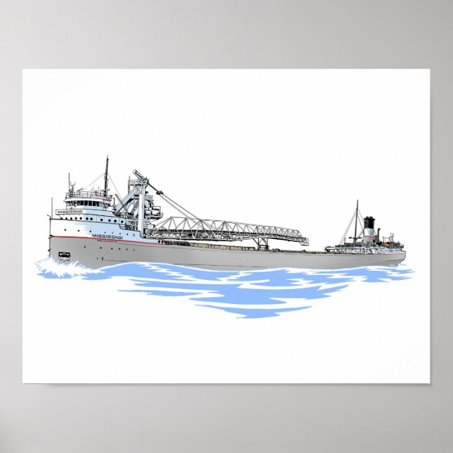 Great Lakes freighter Mississagi Poster (Front)