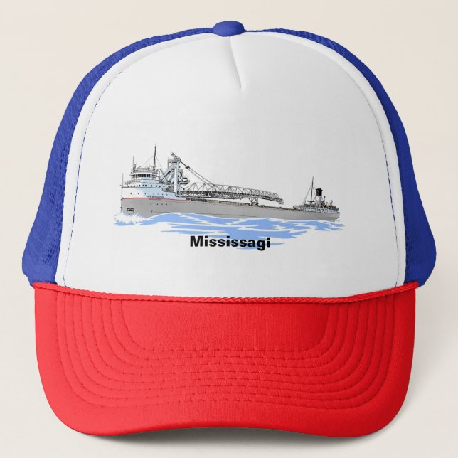 Great Lakes freighter Mississagi Trucker Hat (Front)