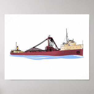 Great Lakes Freighter Sierra (Columbia) Poster