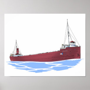 Great Lakes freighter Sylvania (early) Poster