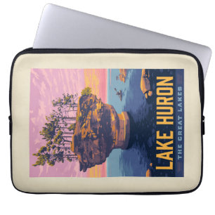Great Lakes Lake Huron Laptop Sleeve
