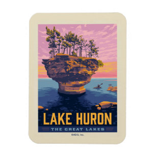 Great Lakes Lake Huron Magnet