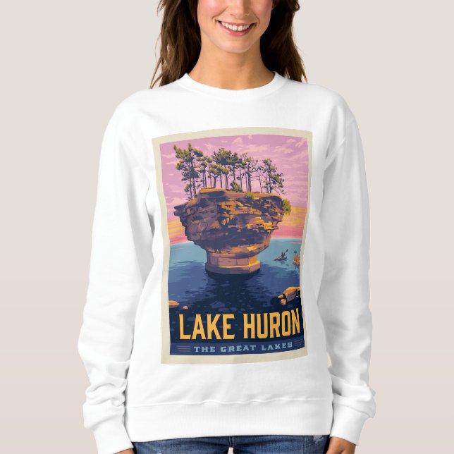 Great Lakes | Lake Huron Sweatshirt (Front)