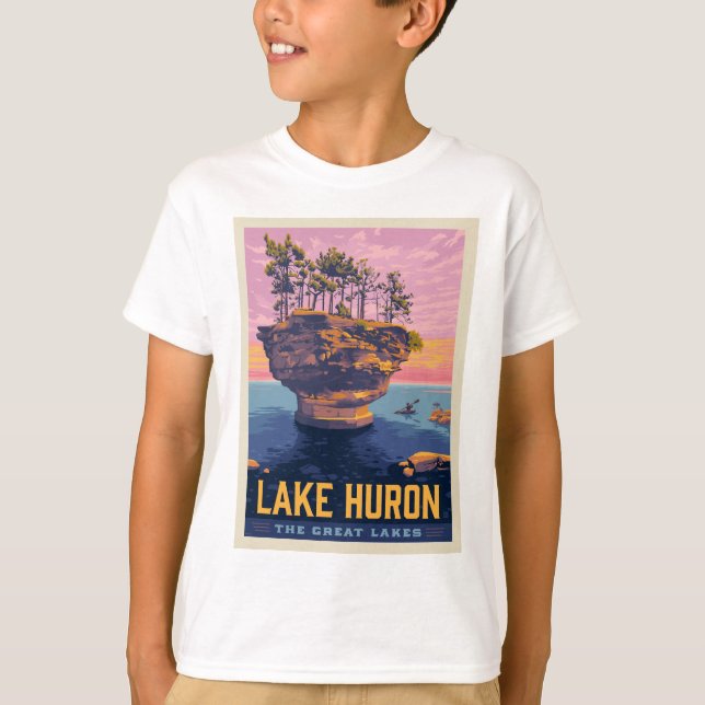 Great Lakes | Lake Huron T-Shirt (Front)