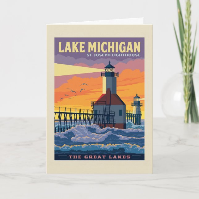 Great Lakes | Lake Michigan Card (Front)